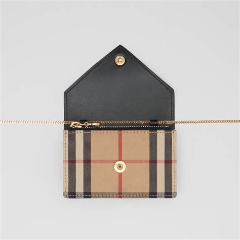 burberry document case|burberry card case with strap.